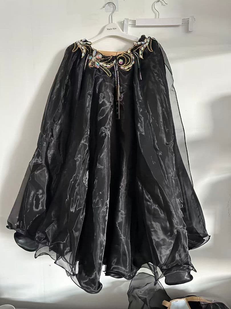 ベリーダンス衣装 ブラスカートセットアップ 黒 オーダーメイド