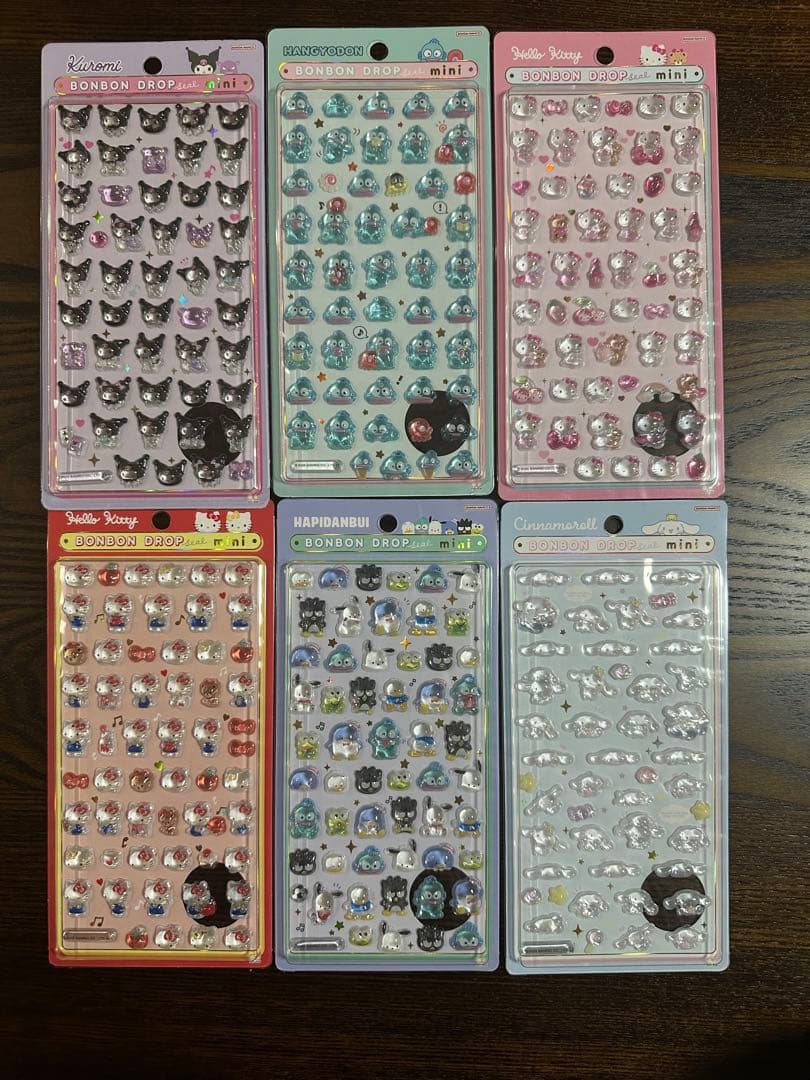 ボンボンドロップシール　うるちゅる　まとめ売り16枚　サンリオたまごっちパワパフ