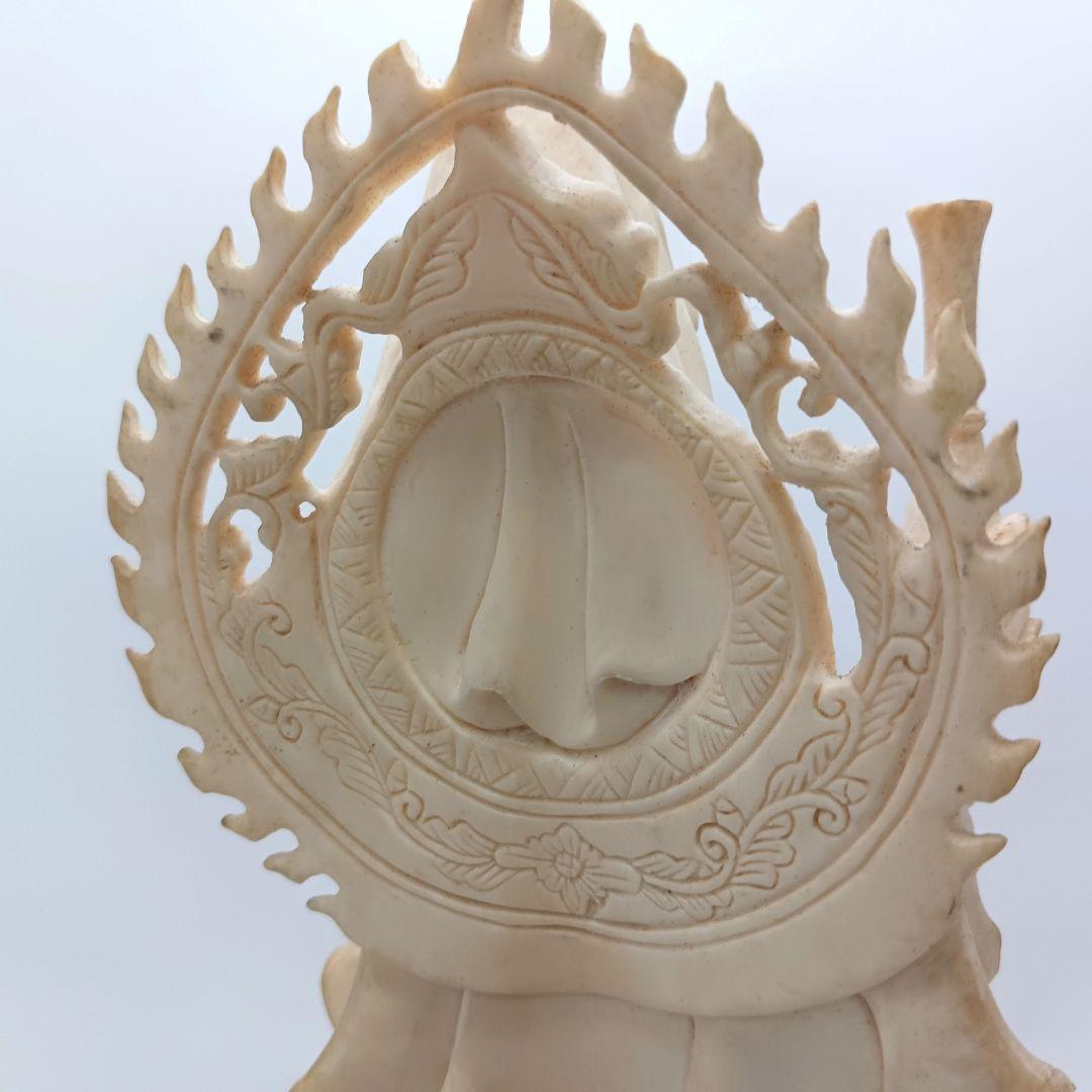 Y2293-2 高級彫刻 観音像 置物 細密彫刻 総重量365.7g　ten