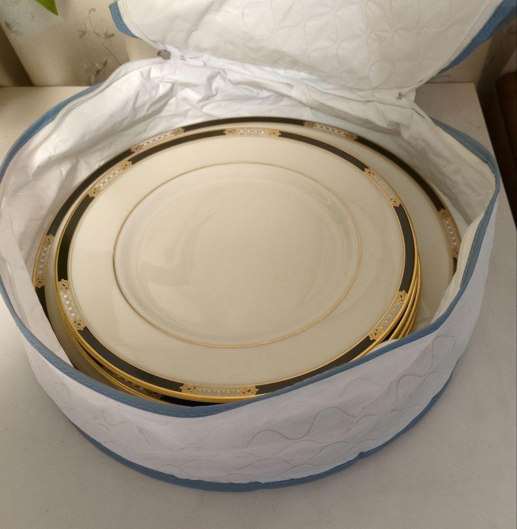 レノックス　ディナー皿、中皿、パン皿セット4セットずつ計12枚（収納ケース付）