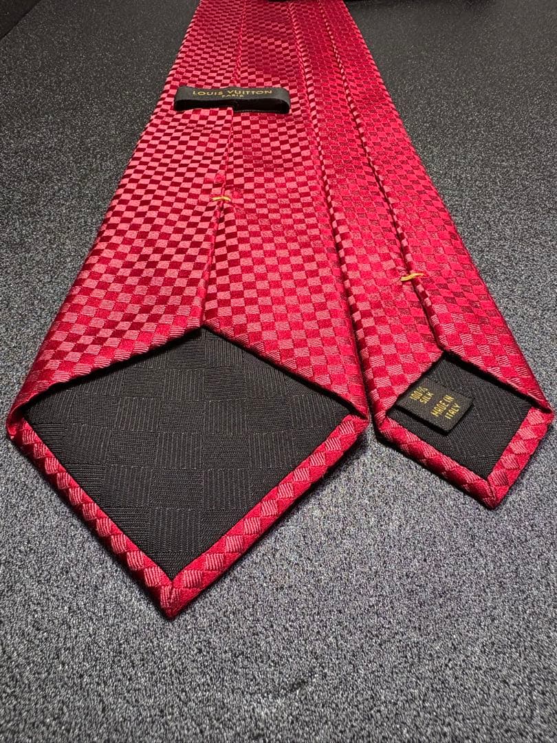 【限定価格】【極美品】LOUIS VUITTON ネクタイ LV マイクロダミエ