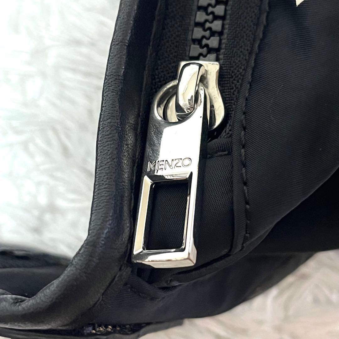 ✨入手困難✨ケンゾー KENZO ボディバッグ ウエストポーチ 黒 シルバー金具