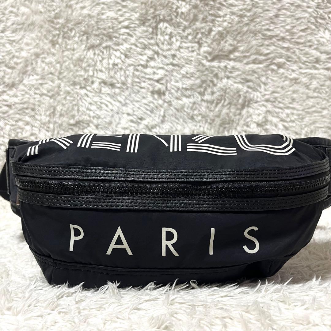 ✨入手困難✨ケンゾー KENZO ボディバッグ ウエストポーチ 黒 シルバー金具