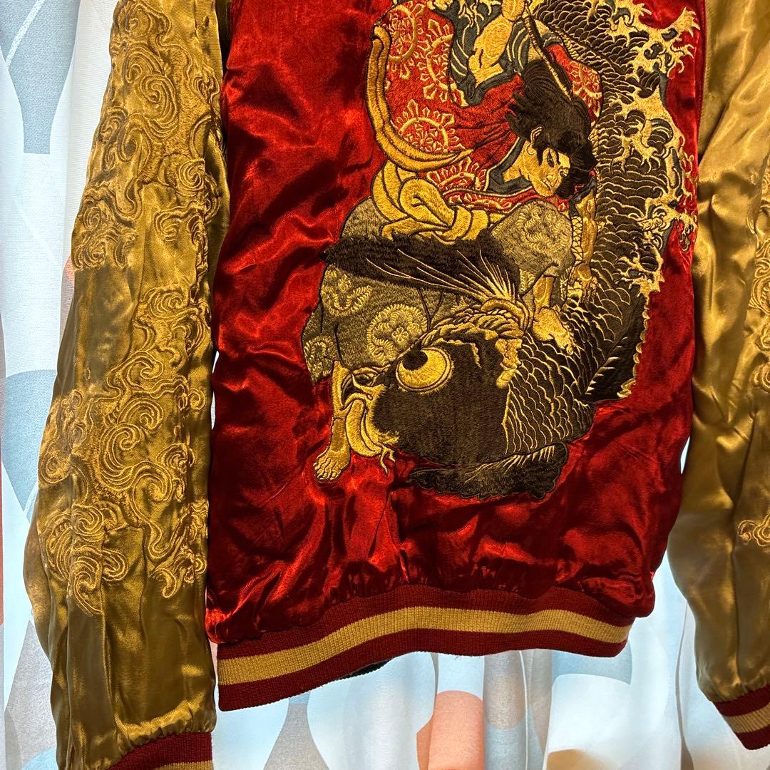 SCRIPT花旅楽団　鯉刺繍　リバーシブルスカジャン