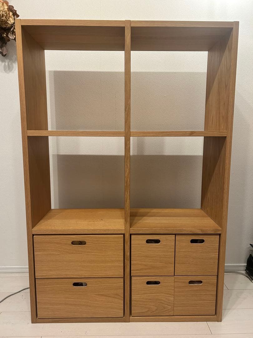 無印良品 スタッキングシェルフ 引出し付き