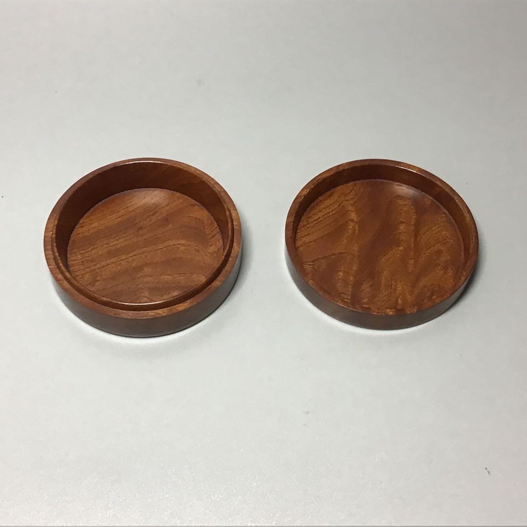 欅上杢　一文字香合　小物入れ　ガラスコート仕上げ