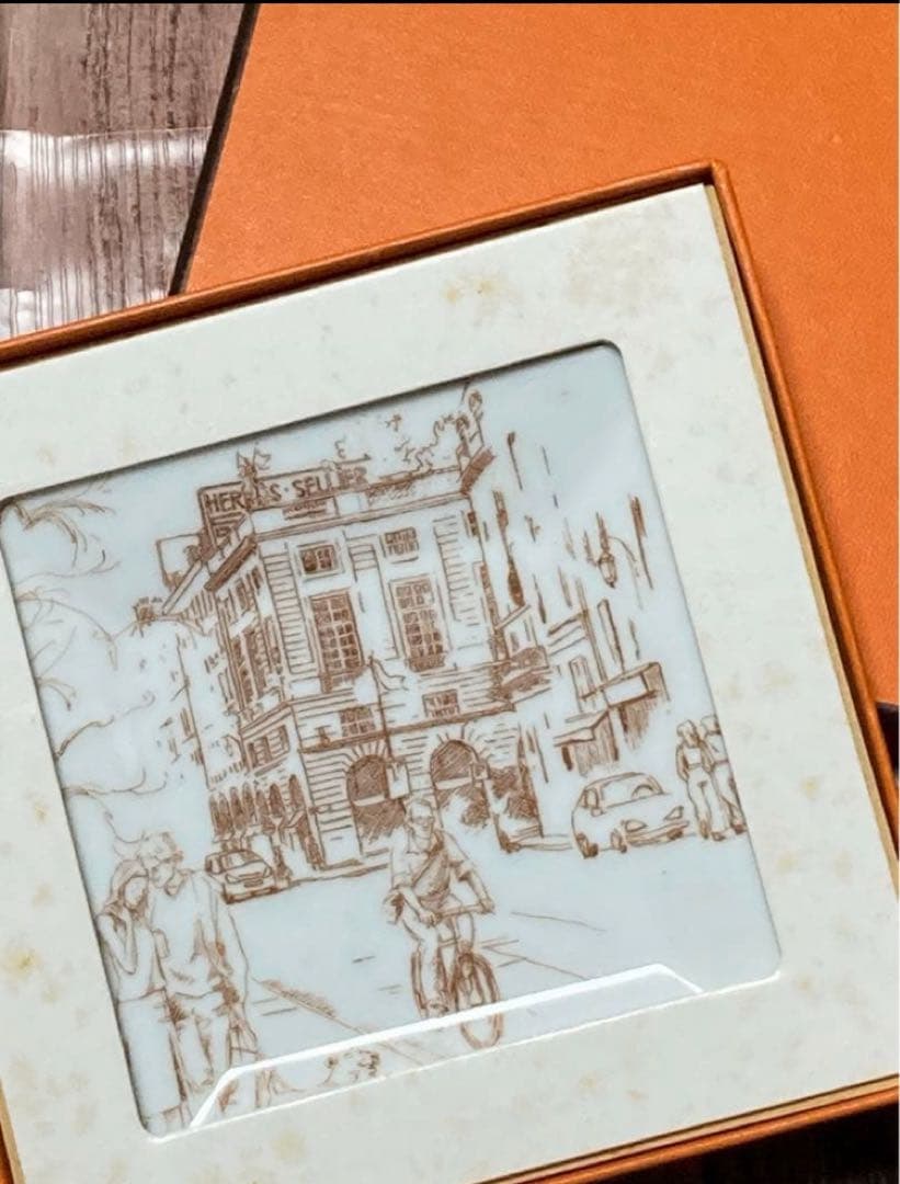 エルメス HERMES ノベルティ　銀座店限定 ノベルティー 小皿