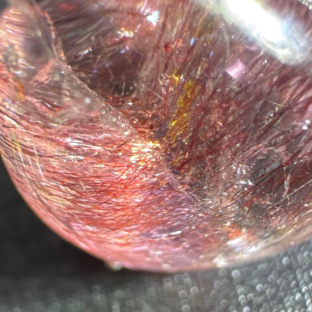 高品質　スーパーセブン　天然石大粒リング