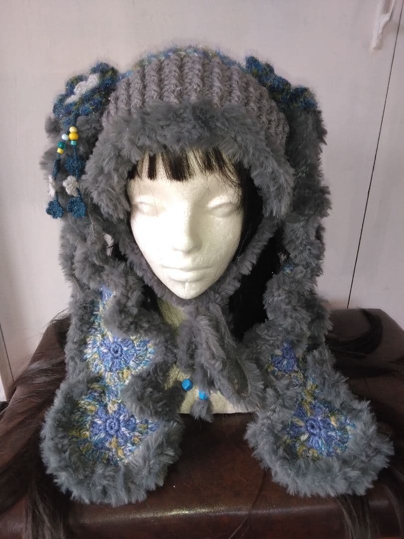 ウサギ耳ネコ耳2wayアレンジ色々取り外し可能ハンドメイド