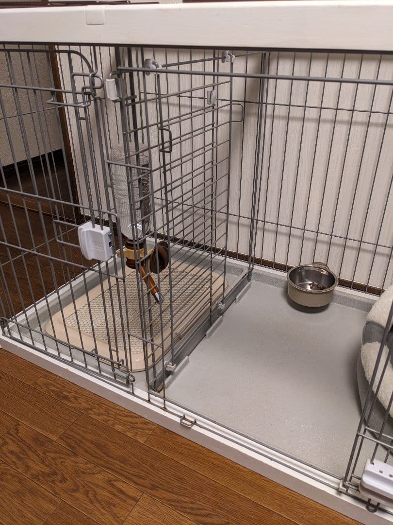 【犬用ケージ☆屋根付き】 ペティオドックルームサークルワイド☆トイレスペース分離