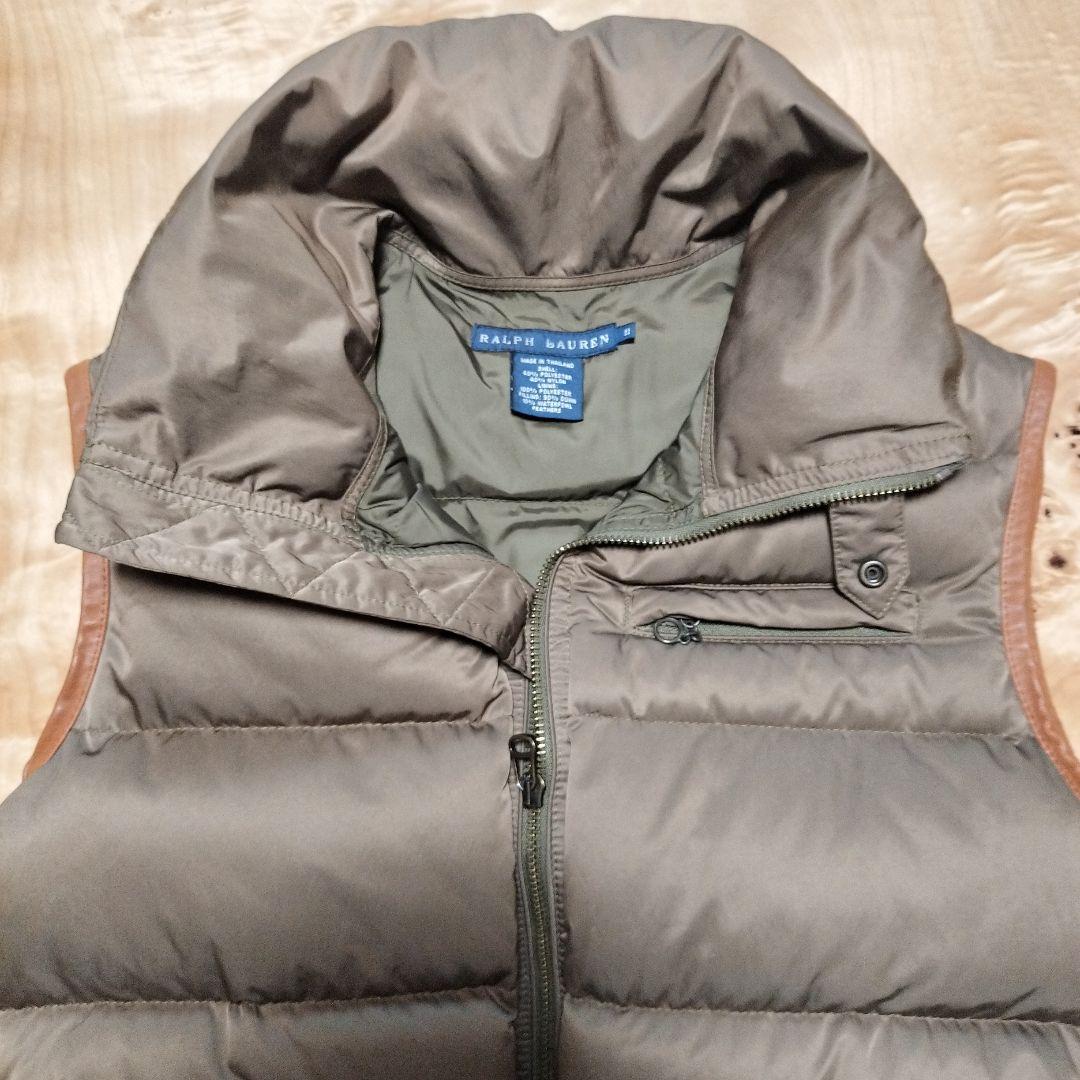 Ralph Lauren グレー ダウンベスト フード付き(10-4)