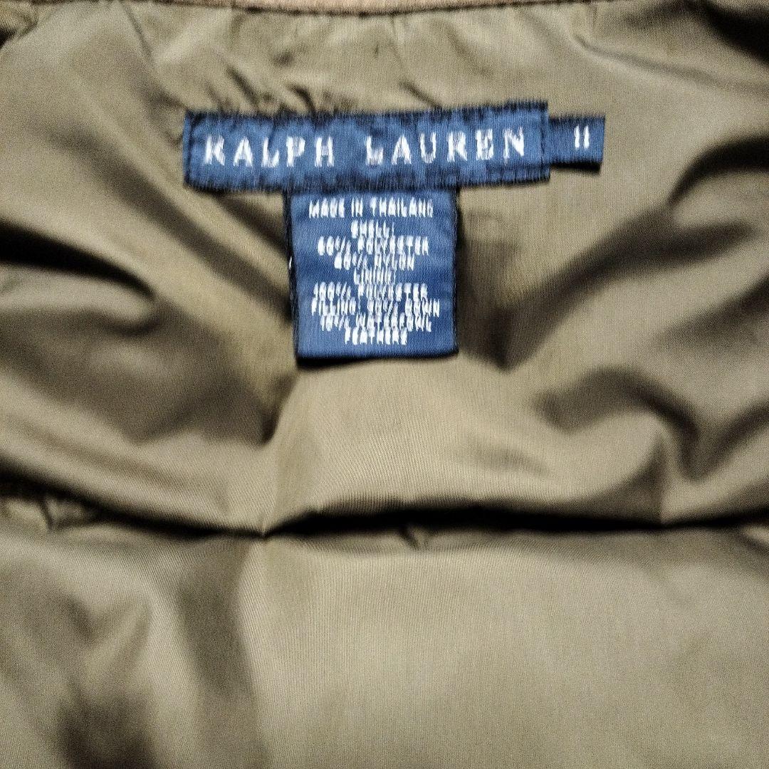 Ralph Lauren グレー ダウンベスト フード付き(10-4)