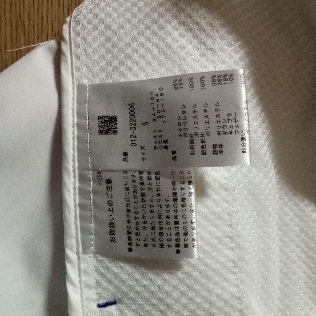 new balance ゴルフジャケット サイズ5 ホワイト　メンズ