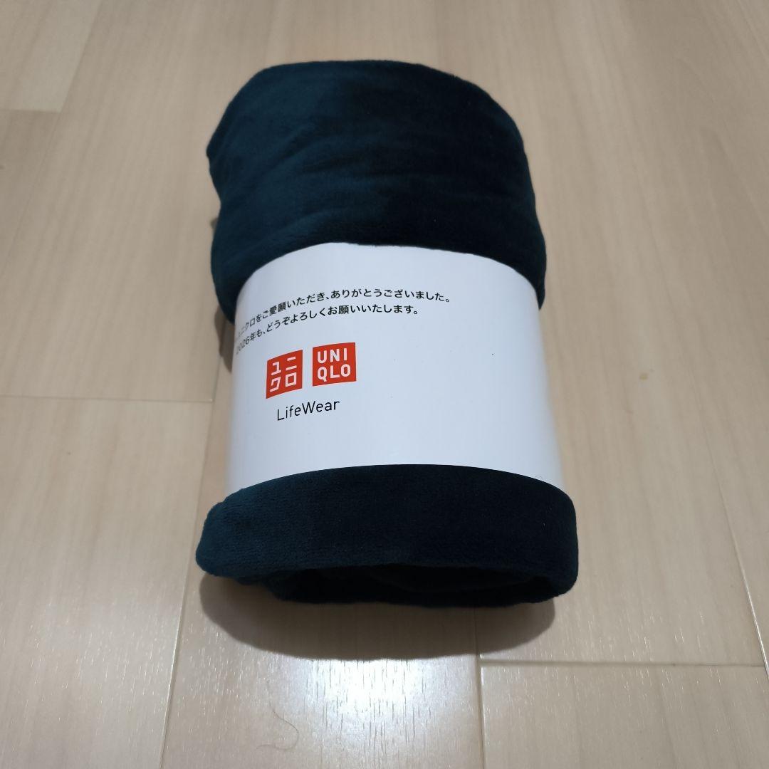【未使用】UNIQLO　フリースブランケット　グリーン