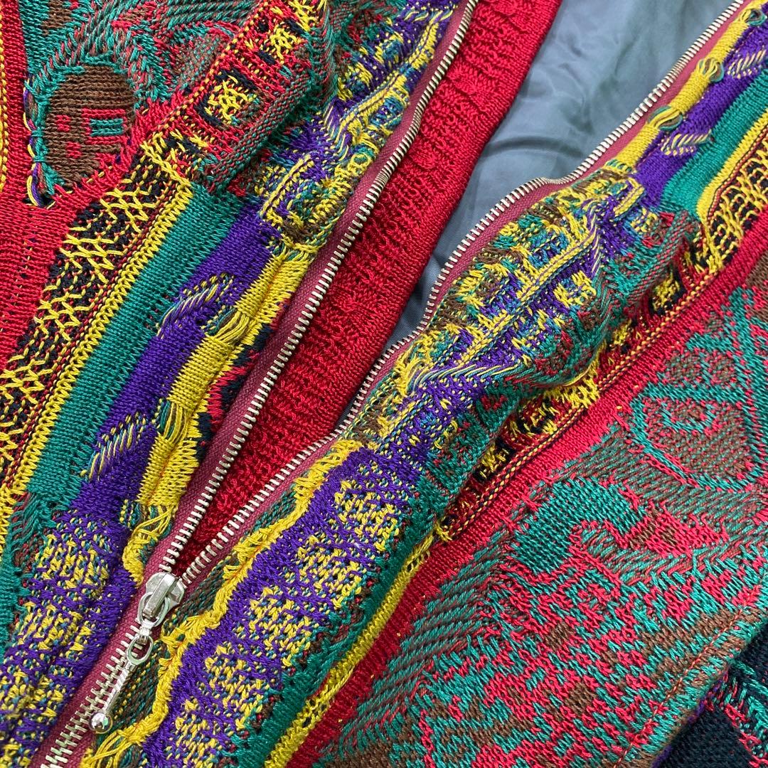 K642◯ COOGIクージー コットンニット ジップアップ ジャケット