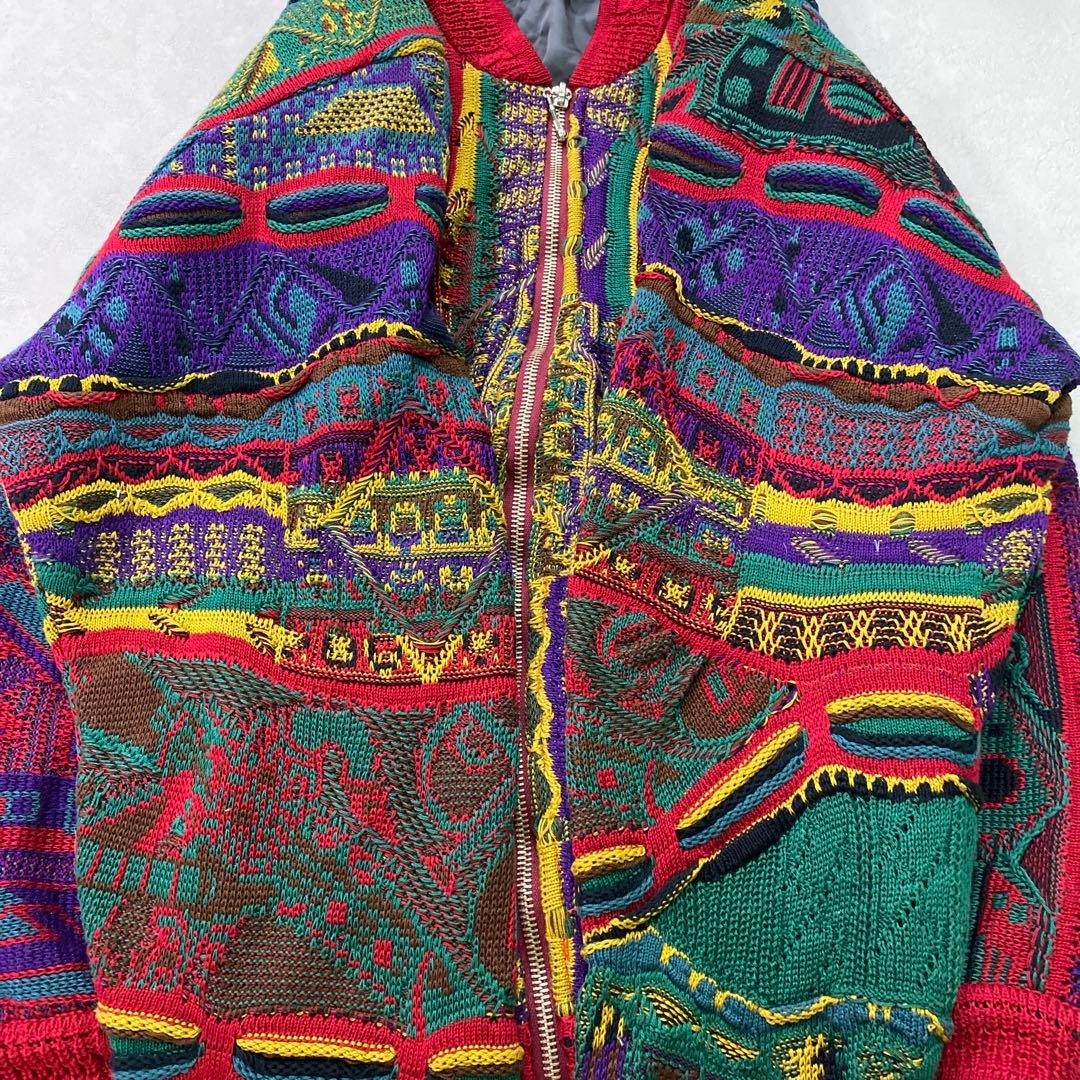 K642◯ COOGIクージー コットンニット ジップアップ ジャケット