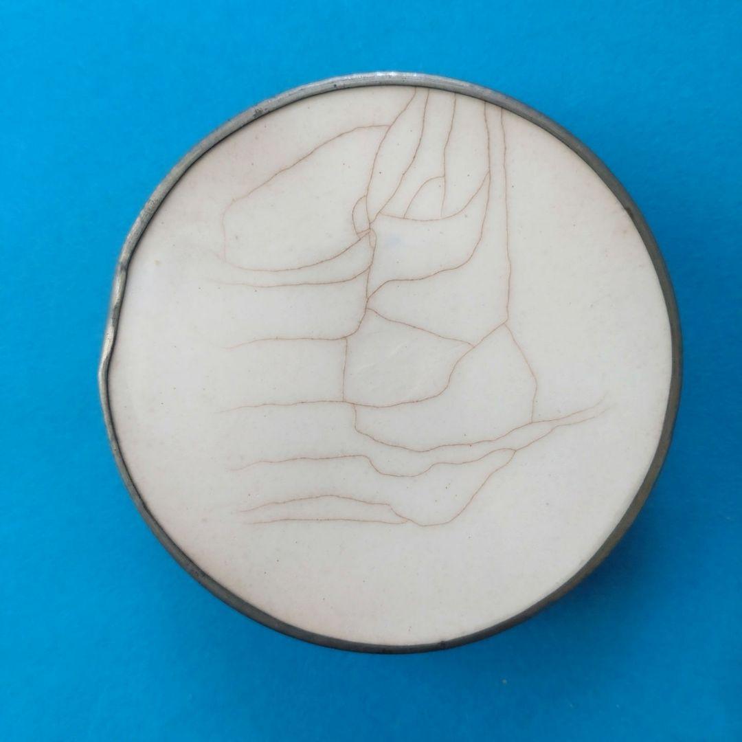 大正〜昭和初期　ガラスコースター　マジョリカタイル　アンティーク　5個セット