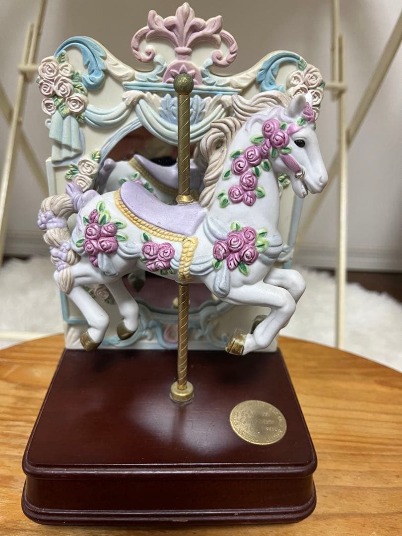 1988年ヴィンテージ　オルゴール　カルーセルコレクション　木馬　④