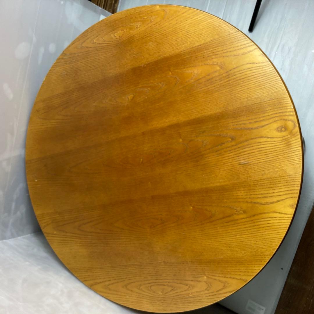 レトロ　ちゃぶ台　木製　折りたたみ　90センチ