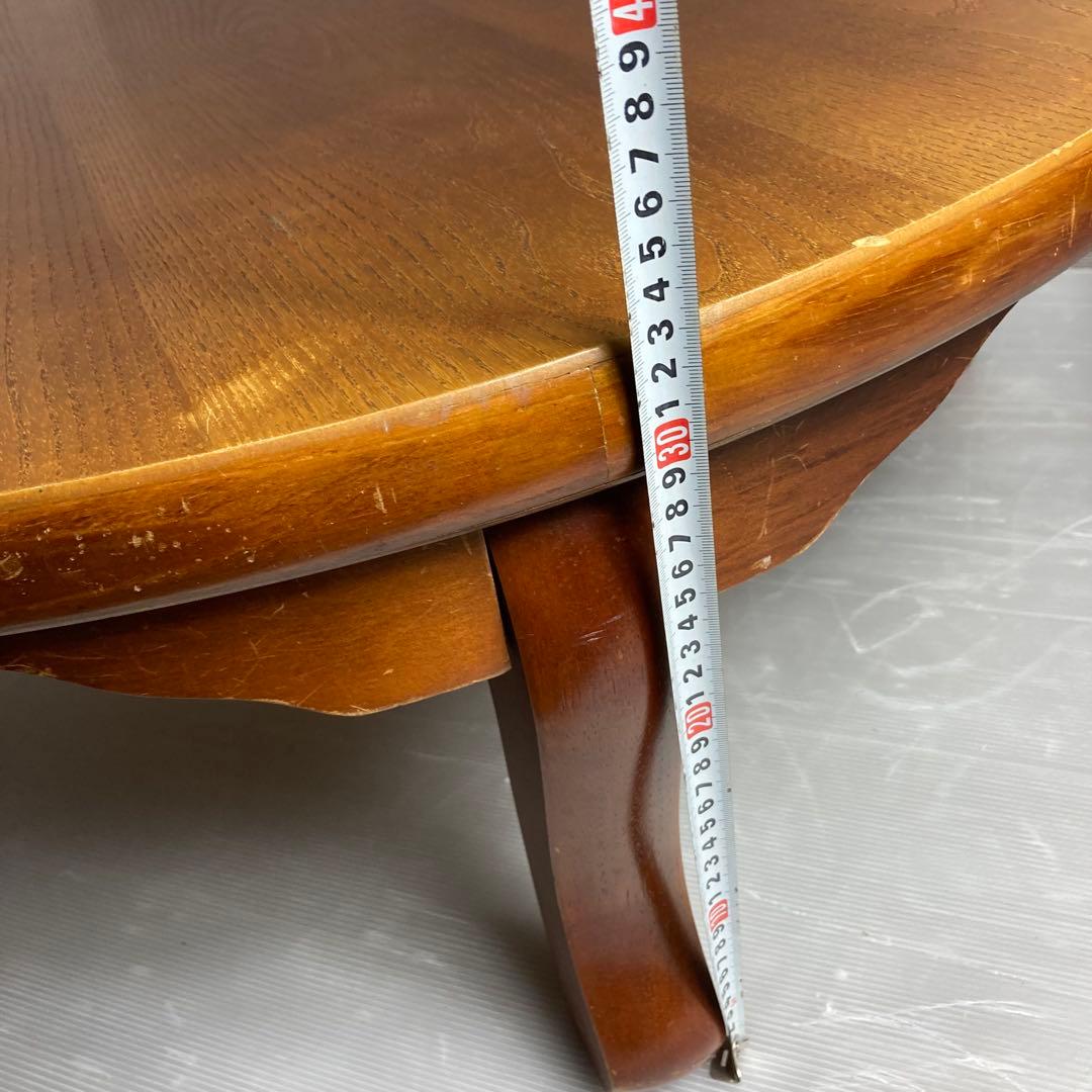 レトロ　ちゃぶ台　木製　折りたたみ　90センチ