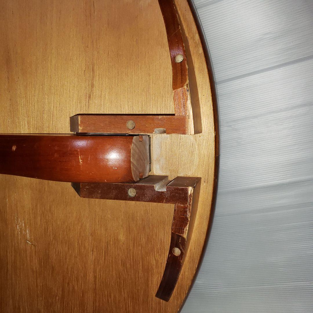 レトロ　ちゃぶ台　木製　折りたたみ　90センチ