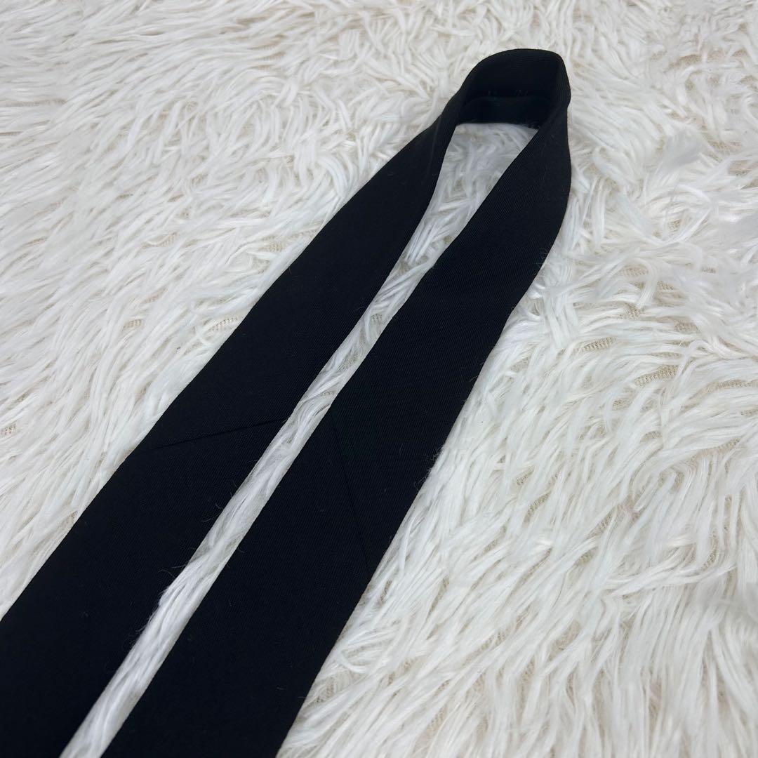 【未使用に近い】Yohji Yamamoto ネクタイ 禁煙宣言 20AW 黒