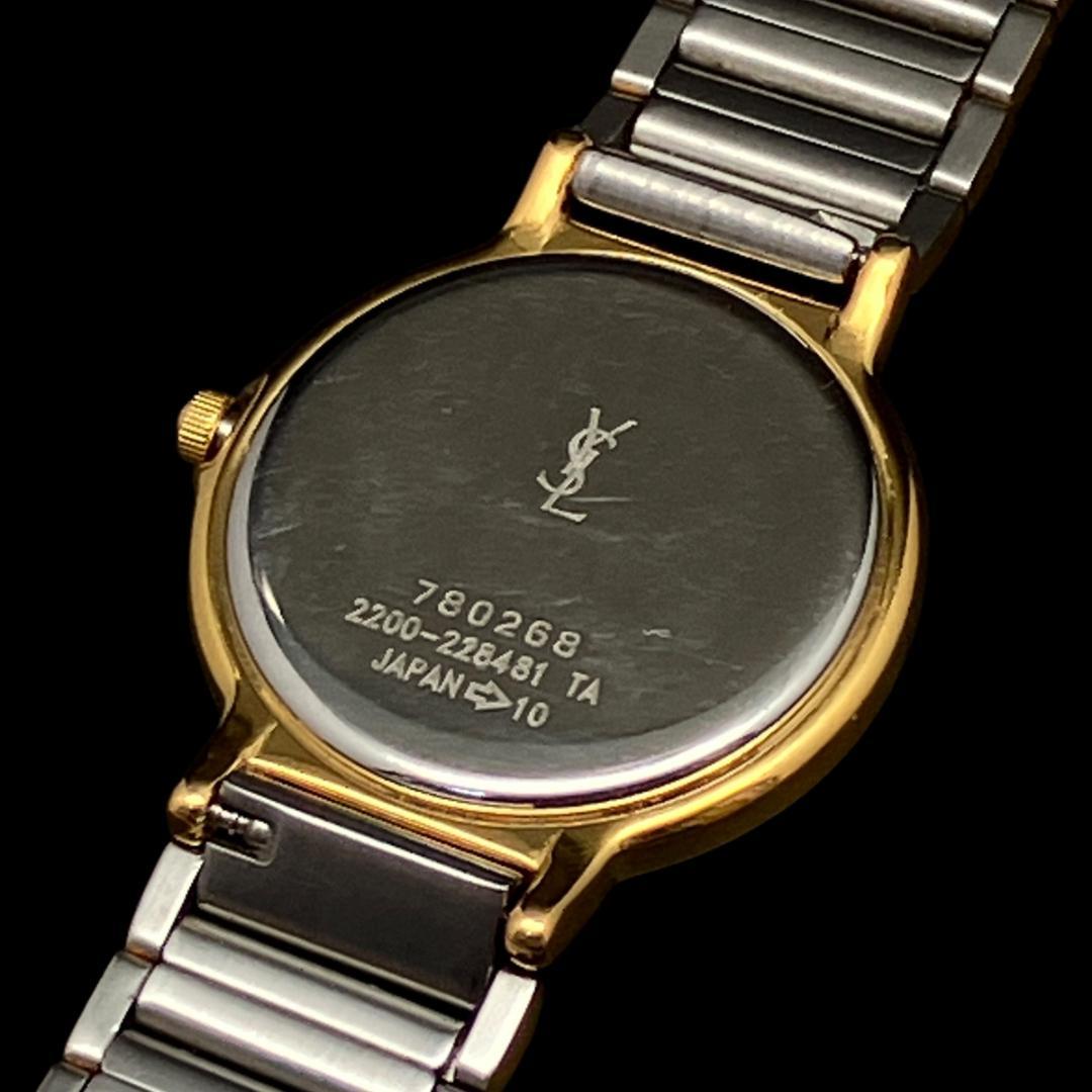 【新品電池/稼働】イヴサンローラン YSL 腕時計 レディース クォーツ コンビ