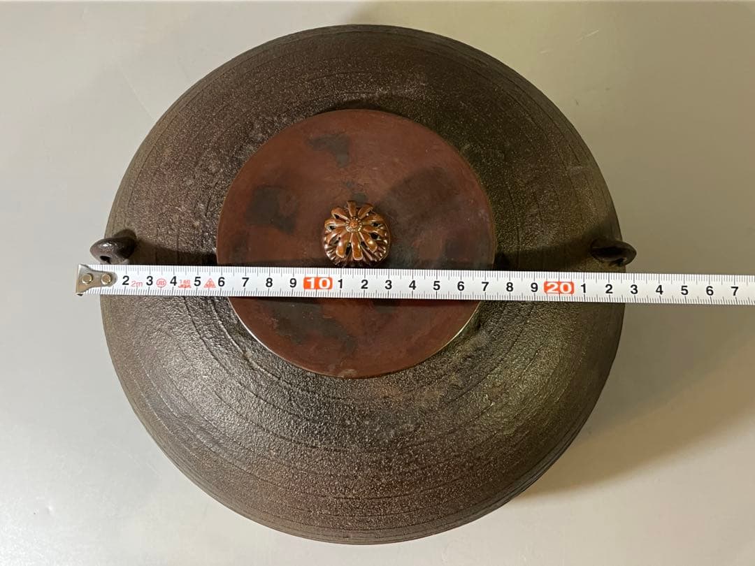 DT700 茶道具 高橋敬典作 筋入釜 共箱