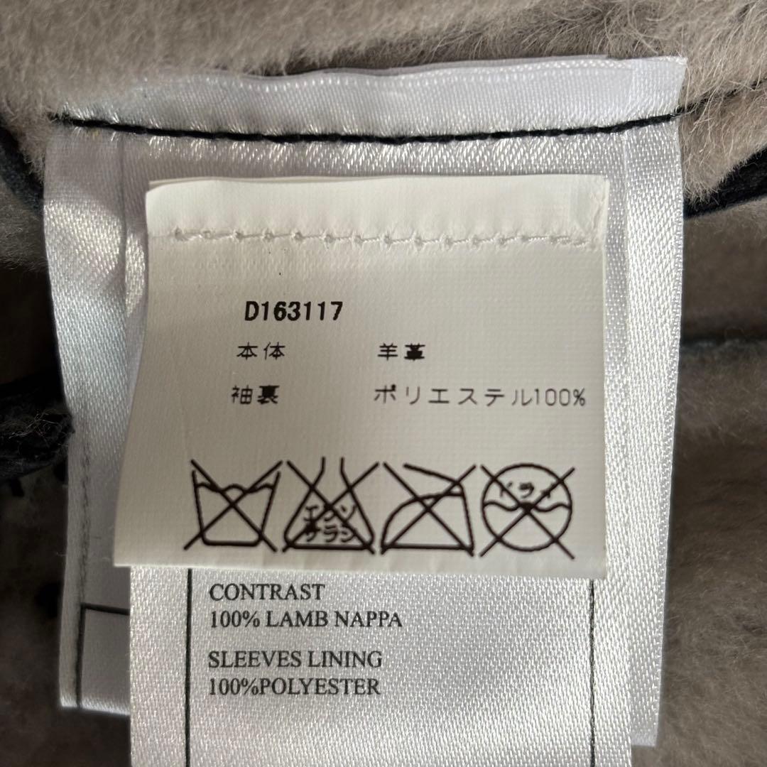 【美品】 DOMA ダブルライダース レザー ムートン レディース ブラック