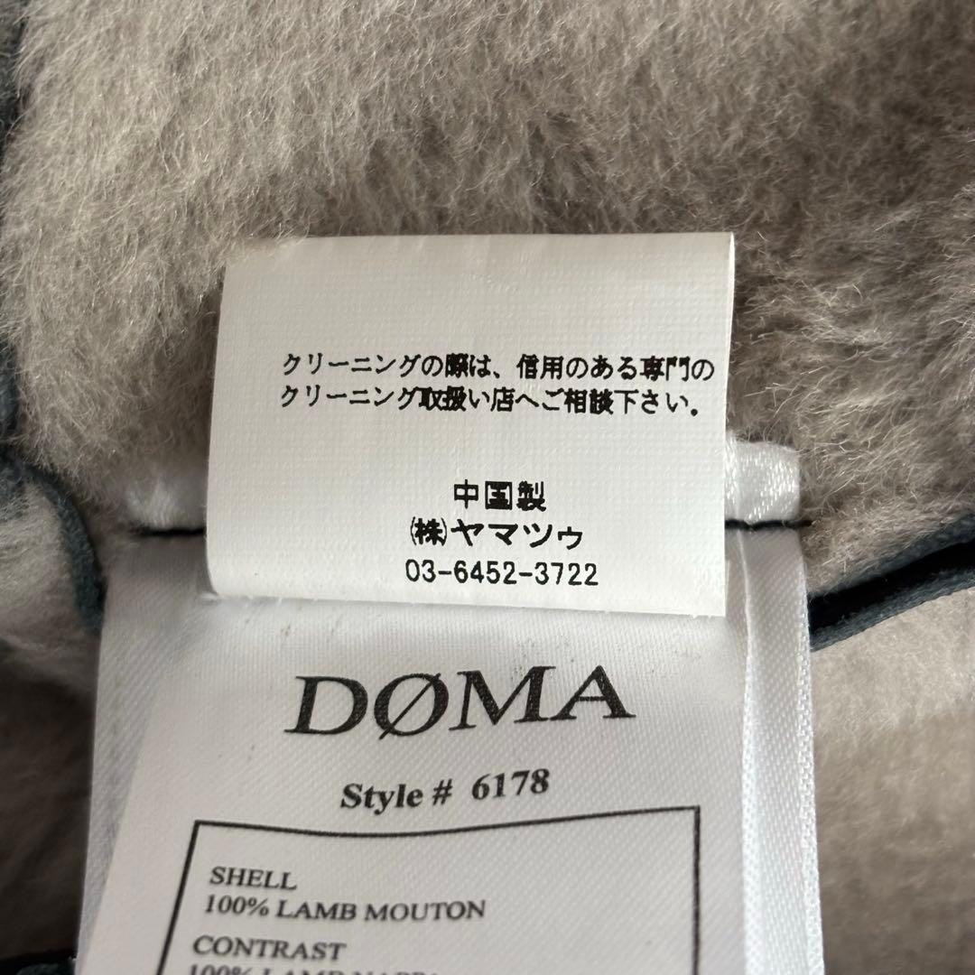 【美品】 DOMA ダブルライダース レザー ムートン レディース ブラック