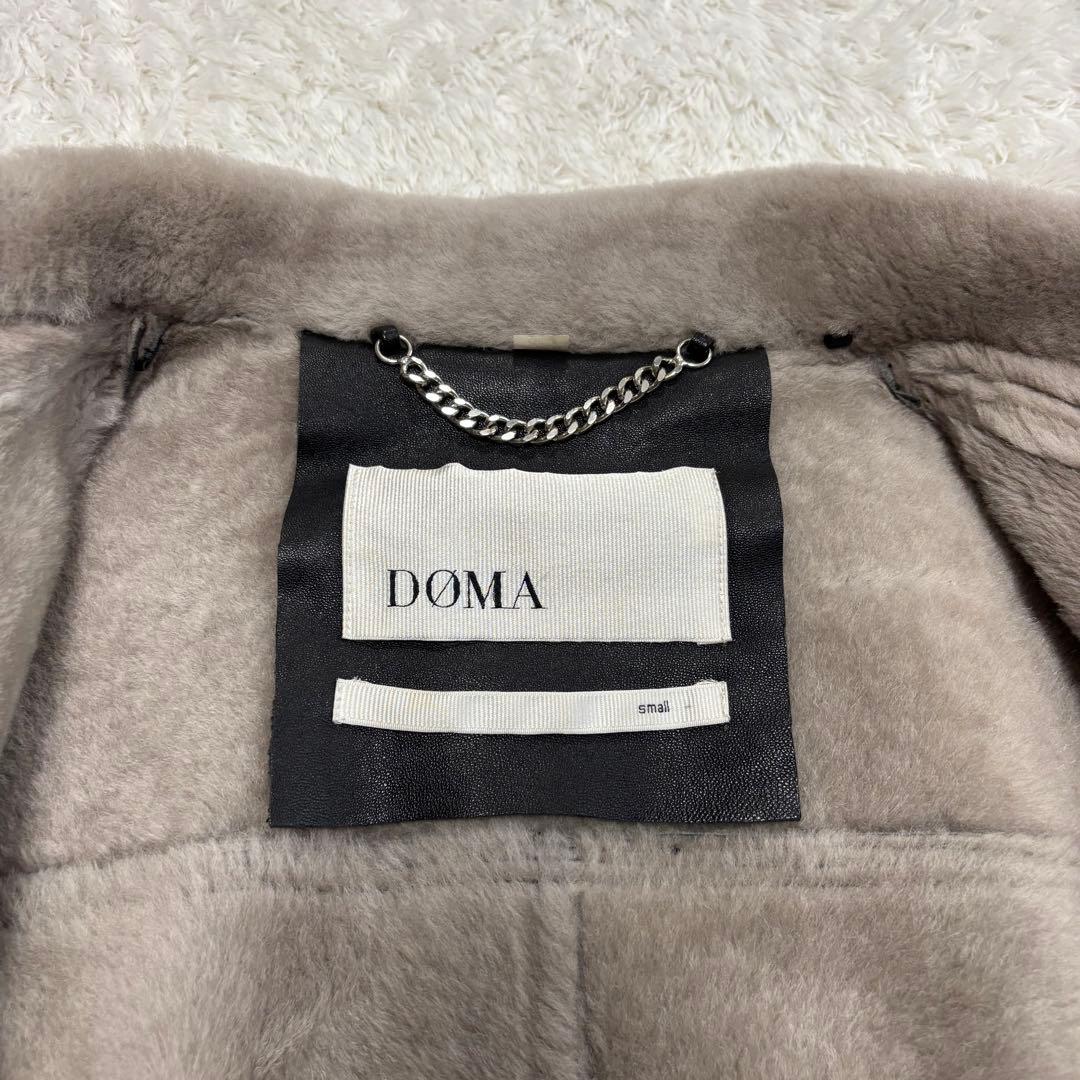 【美品】 DOMA ダブルライダース レザー ムートン レディース ブラック