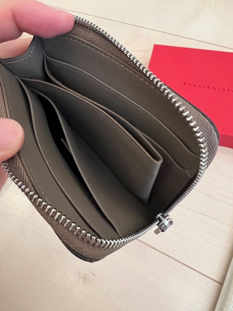 ボナベンチュラ　L字ジップ　ウォレット　ノブレッサ　エトープ