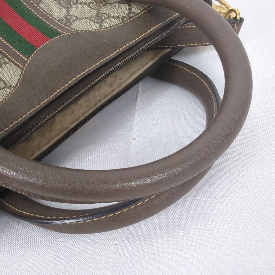 【美品】GUCCI グッチ シェリーライン ミニボストン ショルダー バッグ