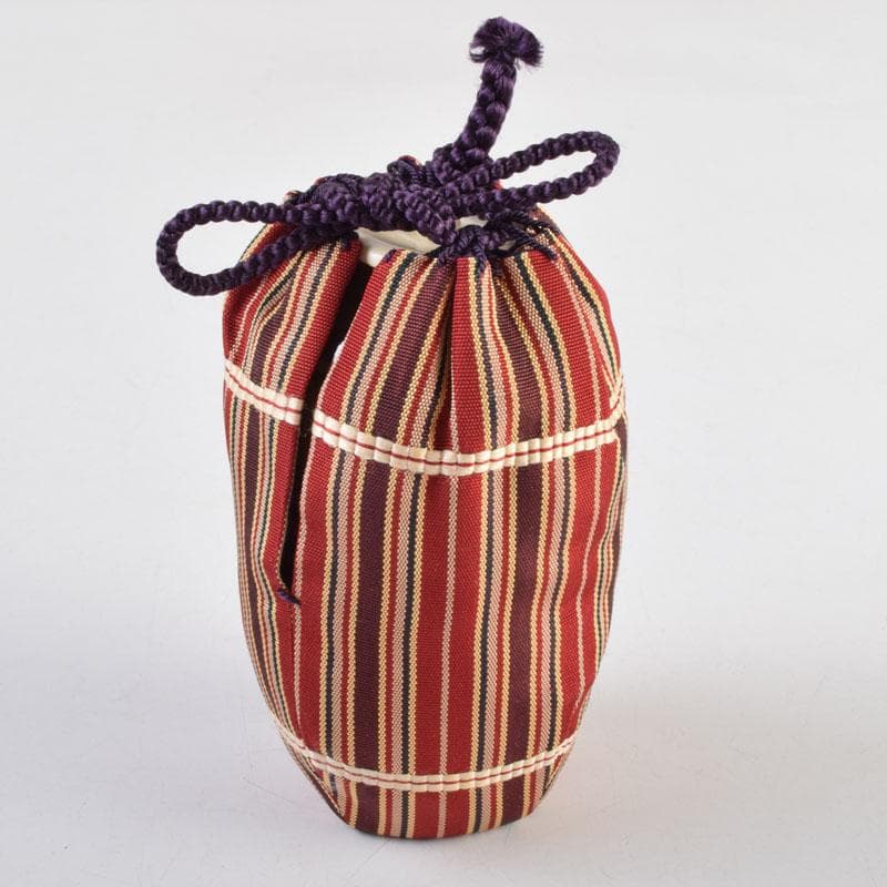 茶道具　高取焼　十三代高取八仙作　肩衝茶入　仕覆付　共箱　V　9139