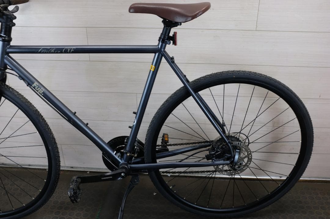 ★良品Fuji FEATHER　CXF クロモリ 16速 540mm クロス