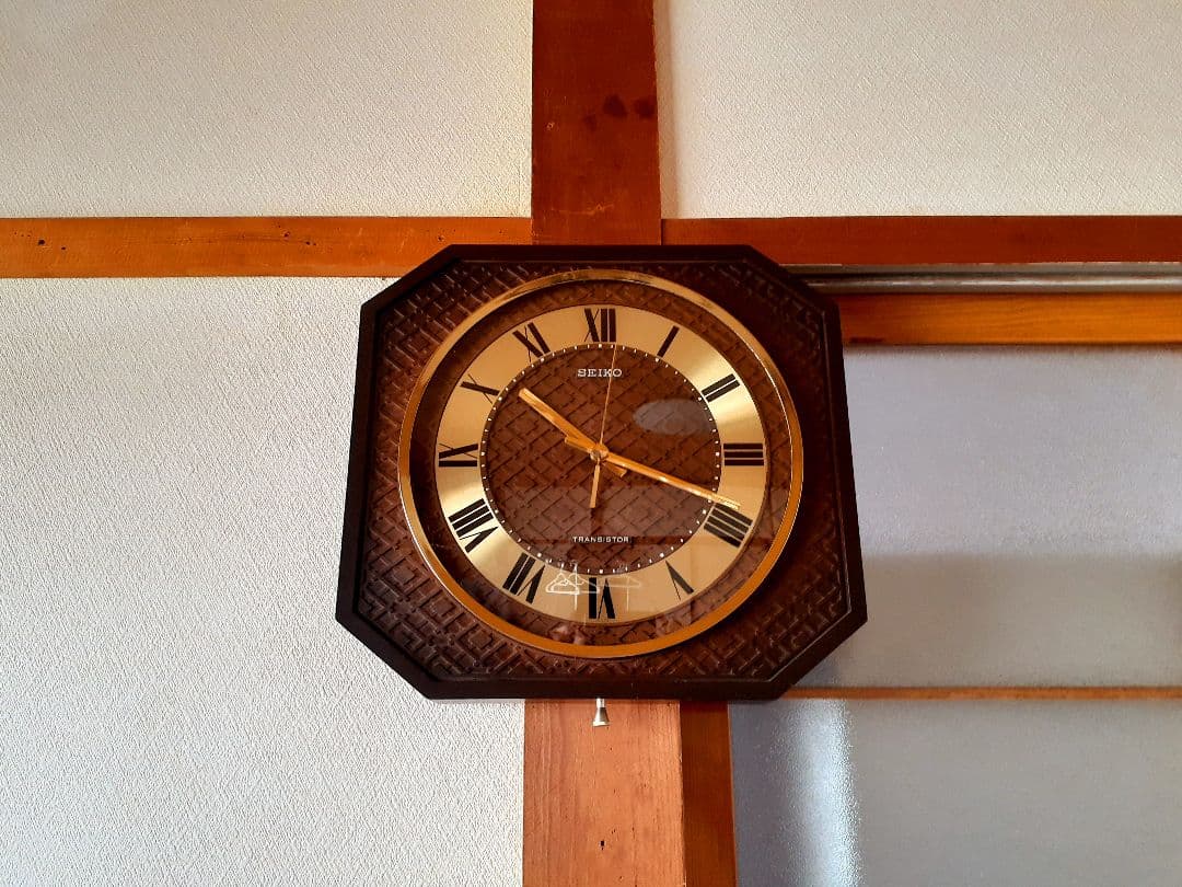 70's　SEIKO　トランジスタ　掛け時計　ミッドセンチュリー　ビンテージ