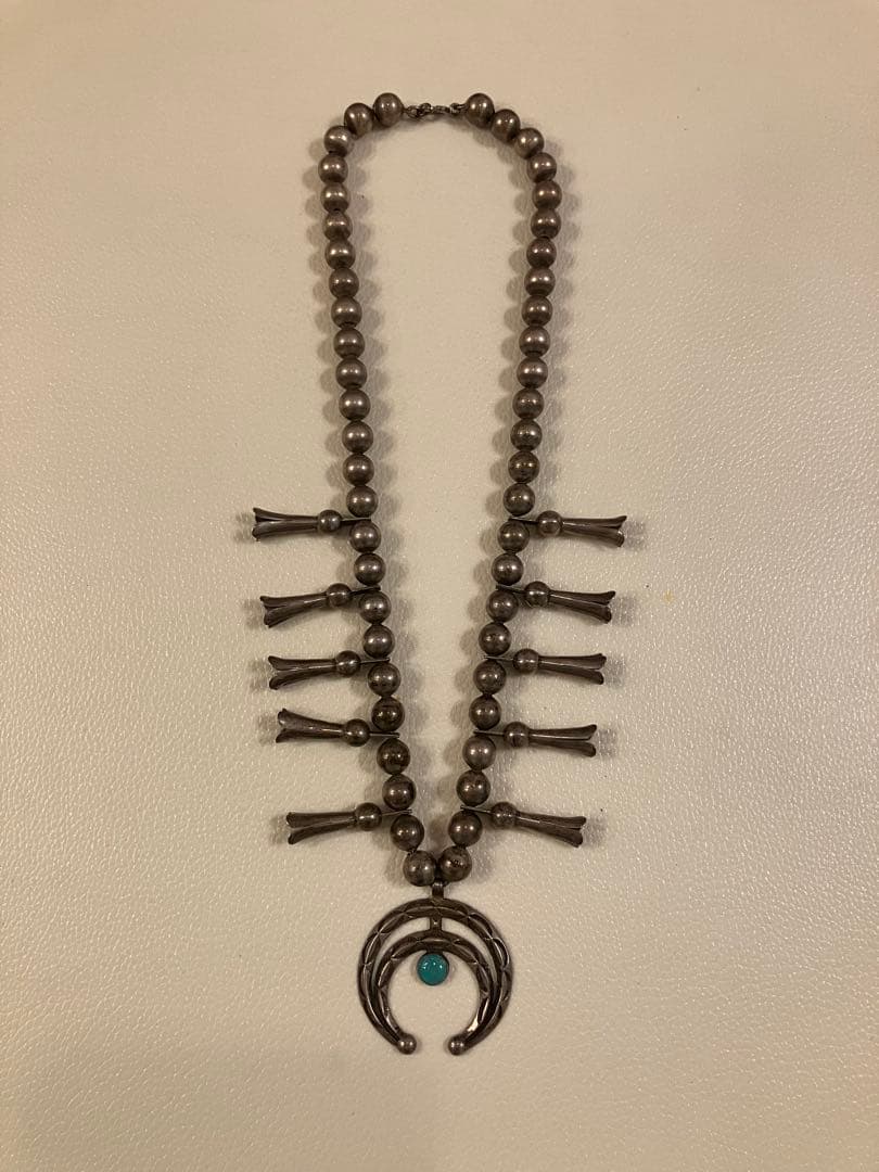 スカッシュブロッサム　シルバー ネックレス visvim navajo