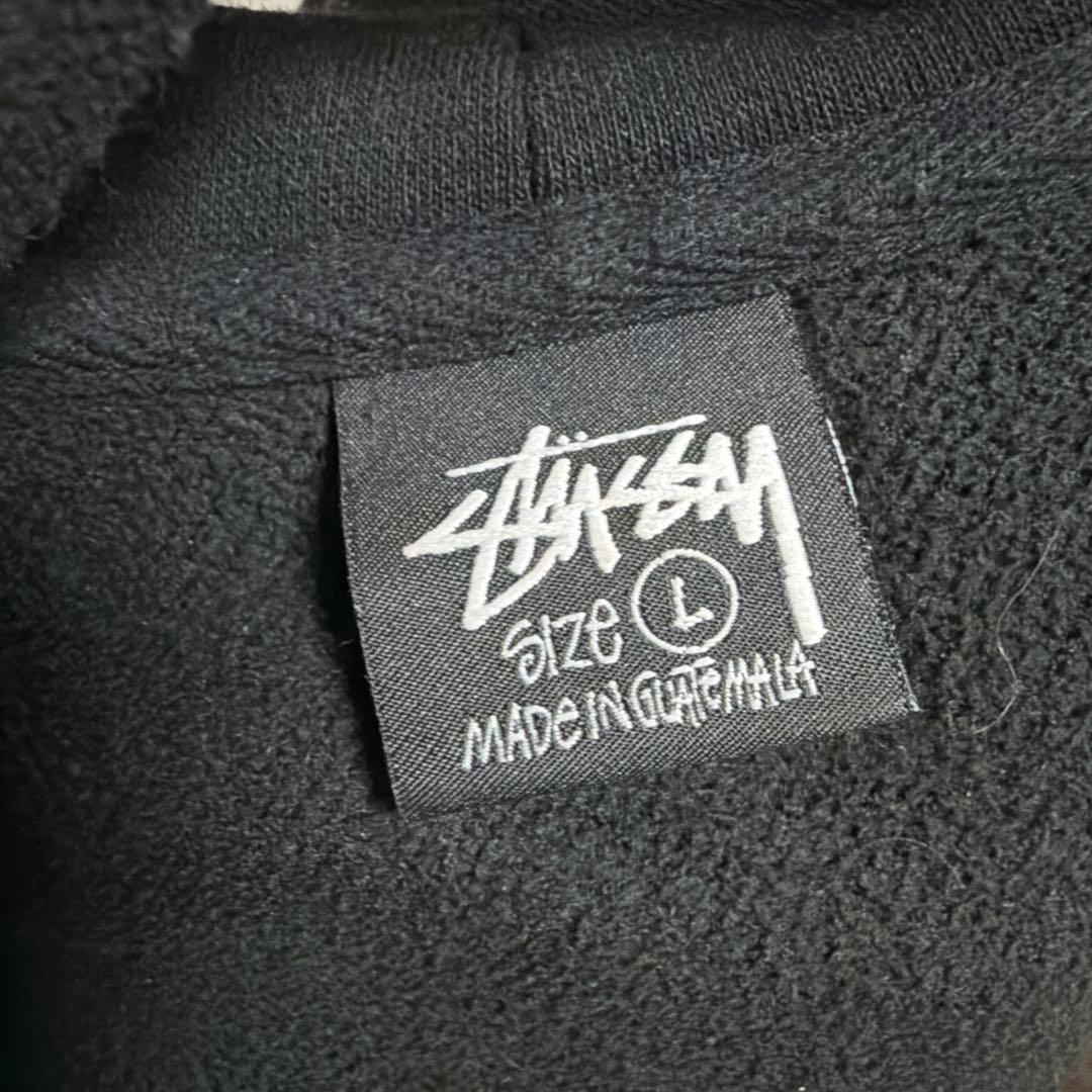 Stüssy ブラック フルジップフーディ Lサイズ