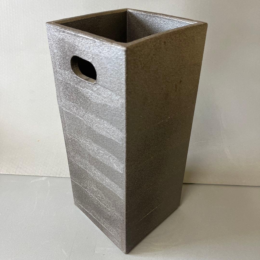 信楽焼 正角傘立て 高さ38cm