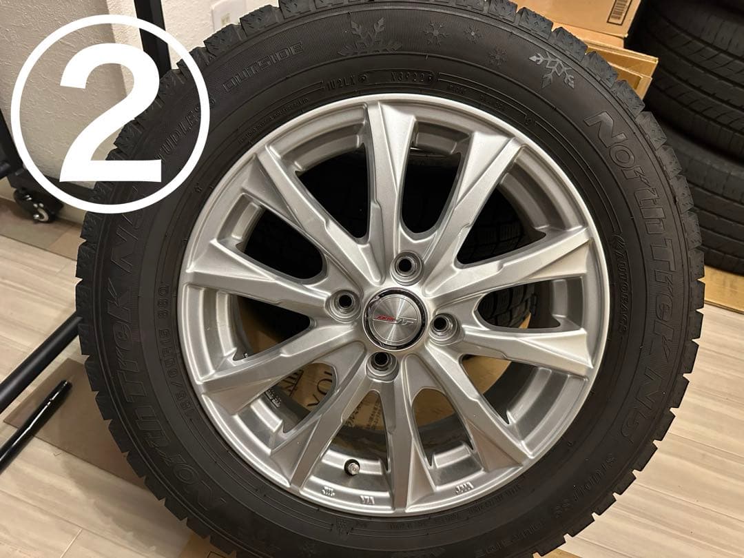 クラゲ！②送料無料！185/65R15 4Hスタッドレス/ジョーカー/