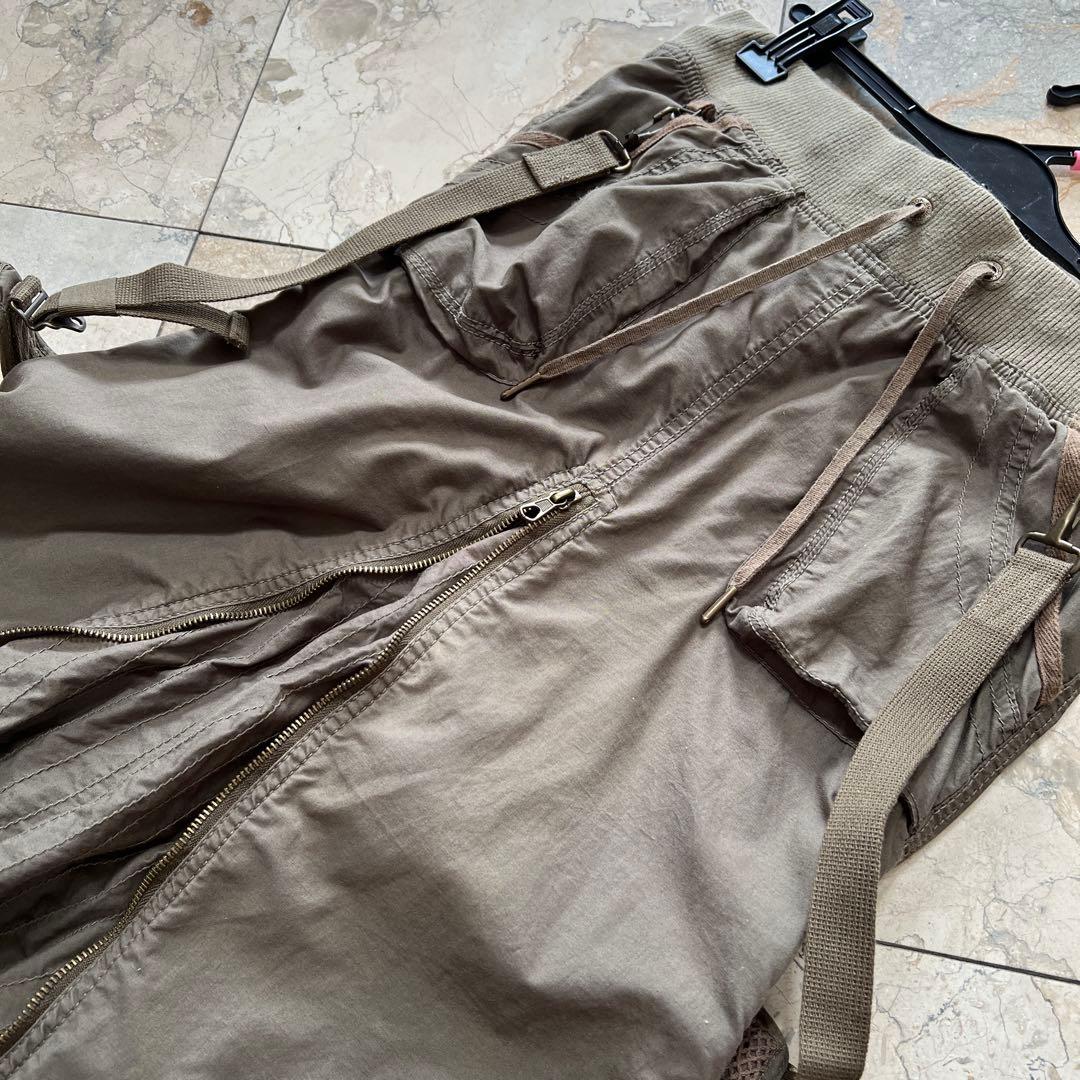 ゴア[goa]サスペンダー付きカーゴロングスカート　希少　レア　定番