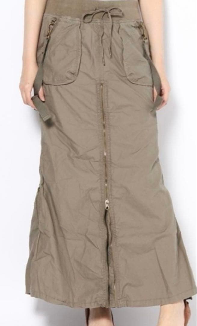 ゴア[goa]サスペンダー付きカーゴロングスカート　希少　レア　定番