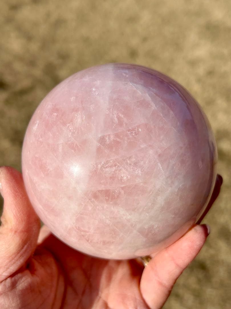 超大玉1kg❣️⭐️ローズクオーツ❤︎スフィア　ラブ　 愛情　⭐️