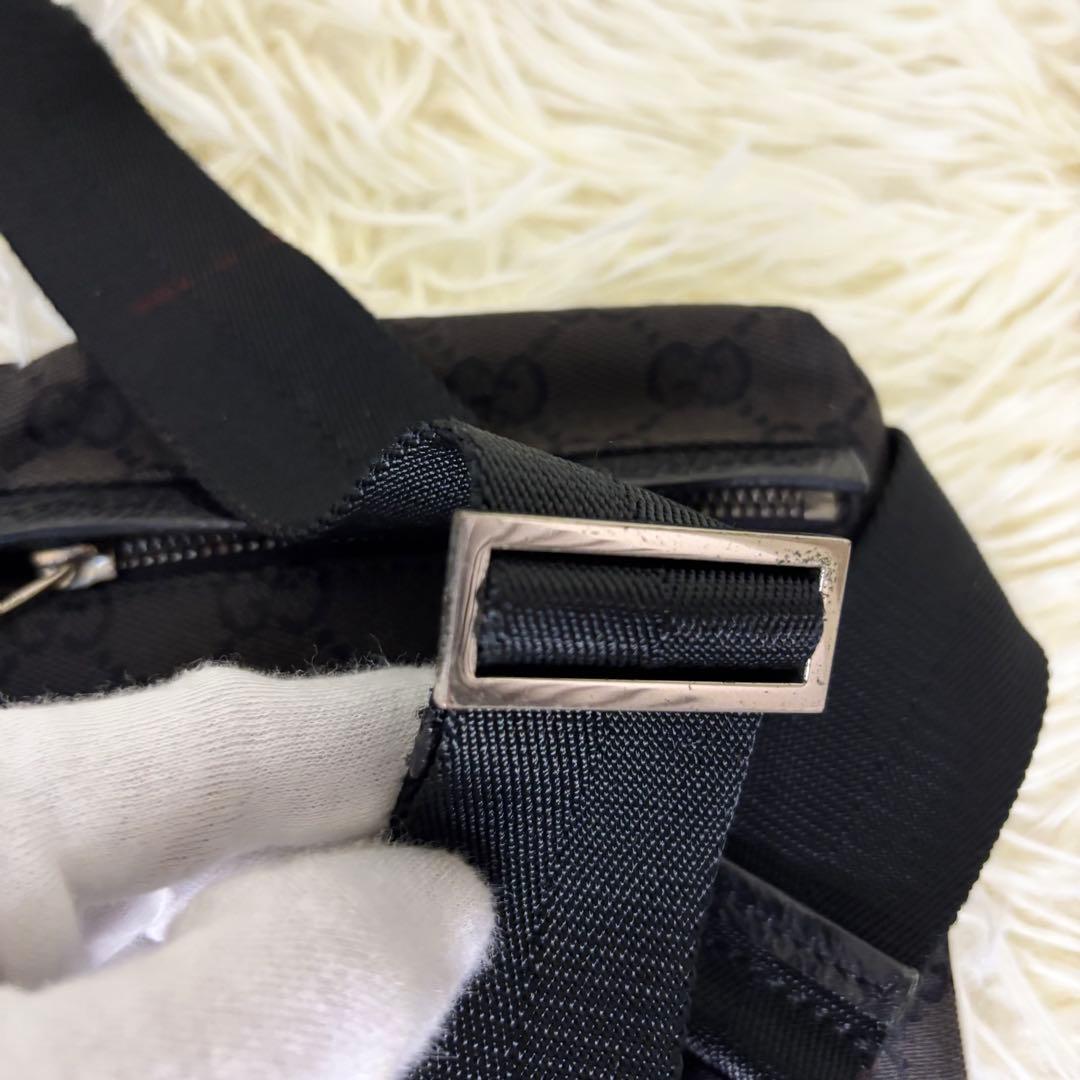 GUCCIグッチ⭐︎ボディバッグ⭐︎GGパターン⭐︎ブラック⭐︎