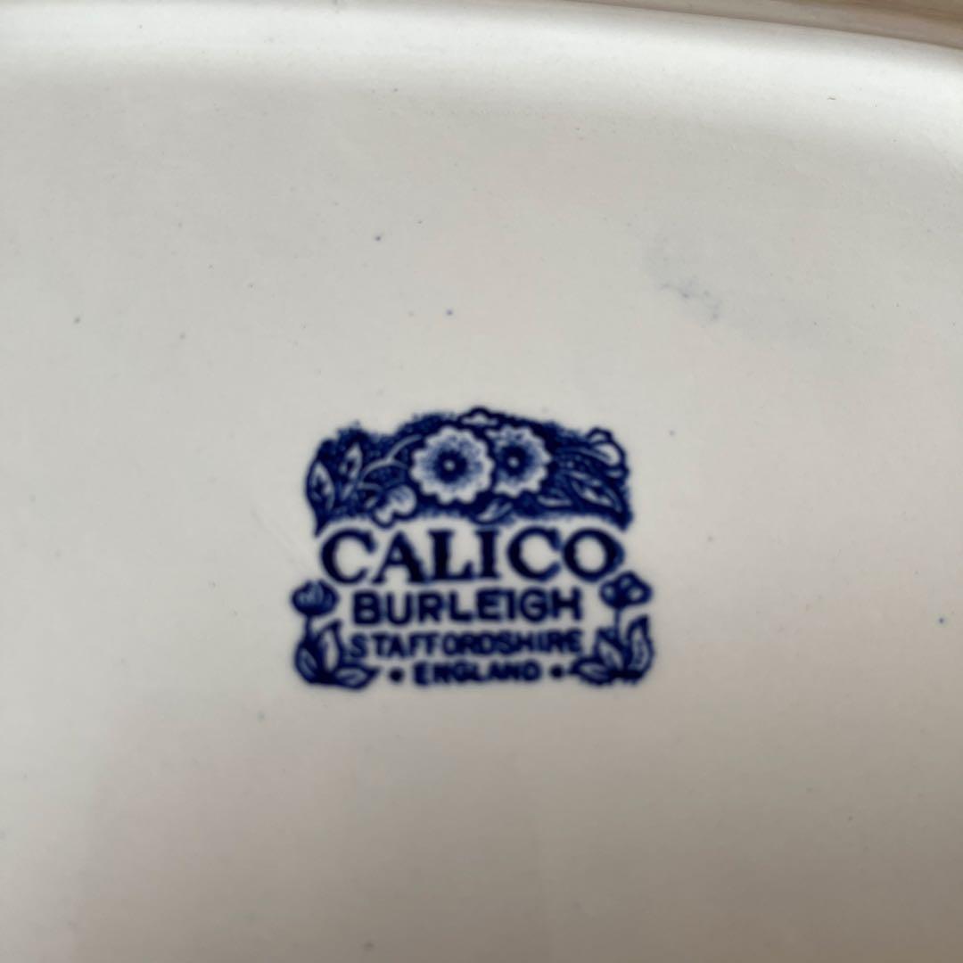 バーレイ社 ブルーキャリコ スクエアプレート