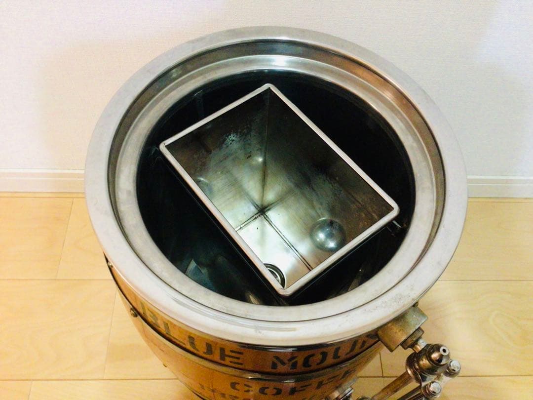 業務用 アンティーク 氷冷式アイスコーヒーサーバー 木樽型 店舗什器