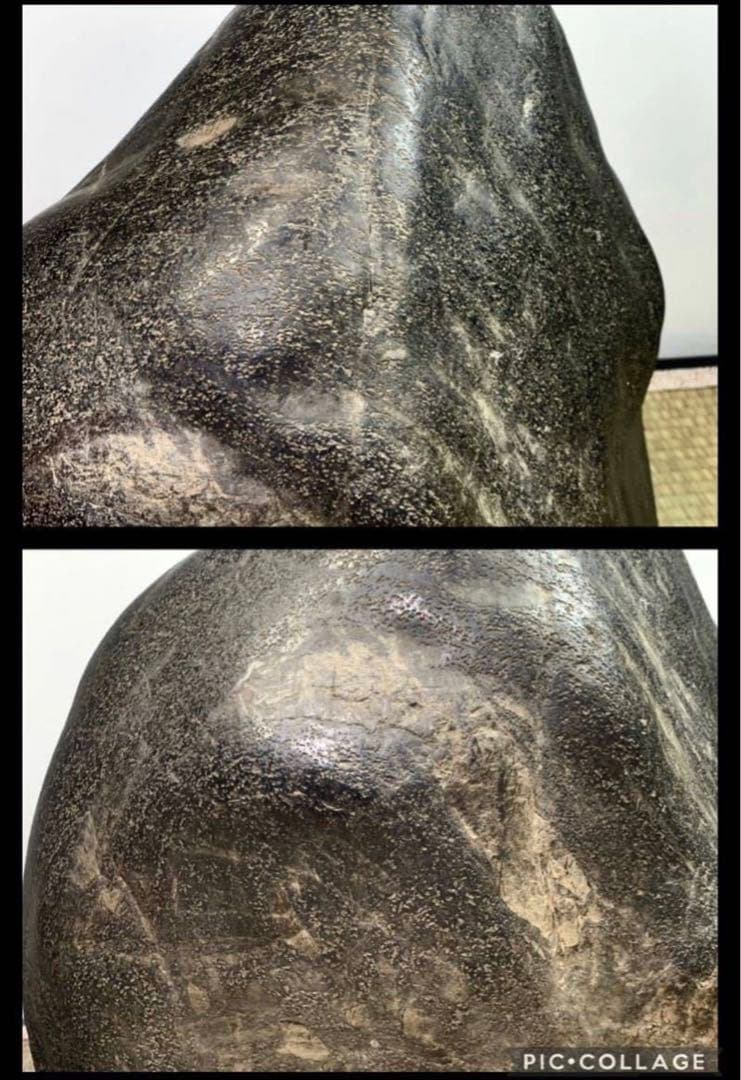 4258 瀬田川梨地石 ウブ  横36×高36(cm) 約25kg