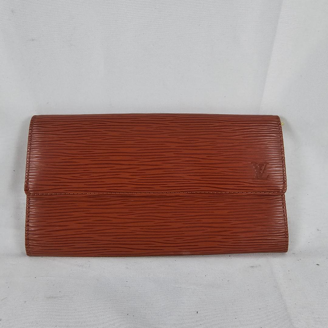 ルイヴィトン 長財布 エピ ポルトフォイユ サラ ケニアブラウン 茶