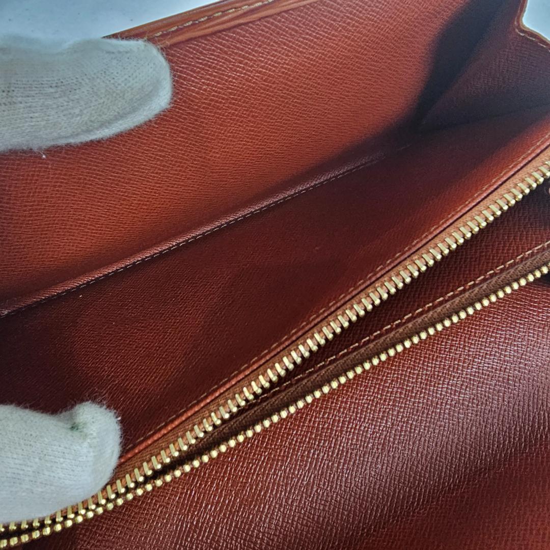 ルイヴィトン 長財布 エピ ポルトフォイユ サラ ケニアブラウン 茶