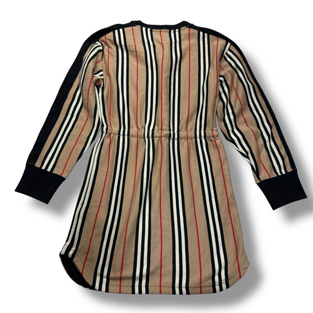 未使用級 現行 バーバリーロンドン ノバチェック 長袖ワンピース 10Y 710